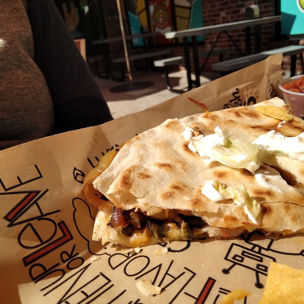 Tijuana Flats - Yummy roasted shrimp quesadilla (not fried) - Tex-Mex Near Me - Orlando, Florida Tijuana Flats - Yummy roasted shrimp quesadilla (not fried) - Tex-Mex Near Me - Orlando, Florida