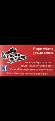 Quality Property Maintenance By Adams