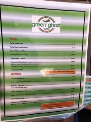 Menu photo 8 Green Ghost Tacos Ridgeland, MS
