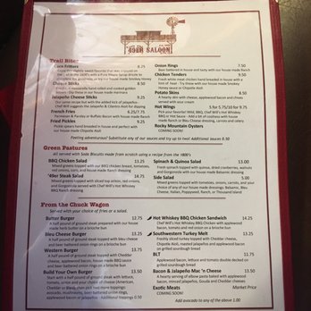 49er Saloon - New menu - American Near Me - Acton, California
