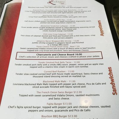 Menu photo 8 Loukinens' on 4th Springfield, IL