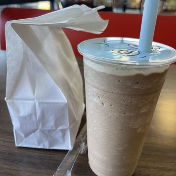 Newport Donut - Iced Mocha (Slush form) - Donuts Near Me - Costa Mesa, California