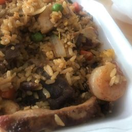 House fried rice. Beef, shrimp and chicken.