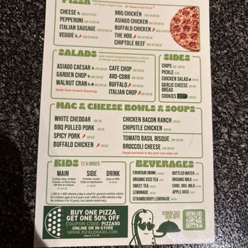 Pickleman's Gourmet Cafe - Menú - Pizza Near Me - Olathe, Kansas