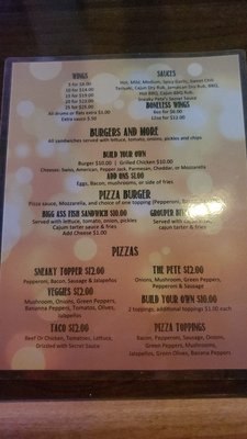 Menu photo 1 Sneaky Pete's Fairfield, OH