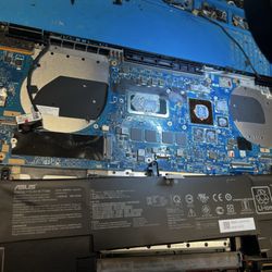 Itekh Electronics - Asus laptop Q537F no power no charge short motherboard. Found short above processor.