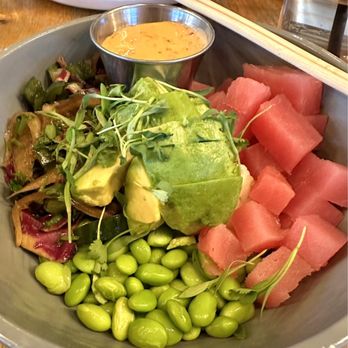 Pierce Tavern - ahi tuna bowl with sticky rice - Burgers Near Me - Downers Grove, Illinois Pierce Tavern - ahi tuna bowl with sticky rice - Burgers Near Me - Downers Grove, Illinois