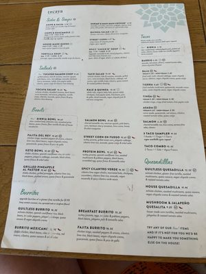 Menu photo 2 Tocaya Modern Mexican Los Angeles, CA