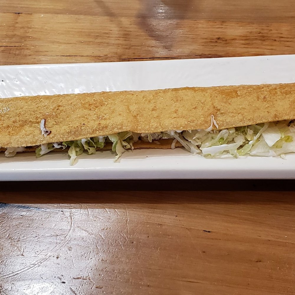 Taco Libre - Machete: Half rajas con queso. Half mushroom & cheese. - Mexican Near Me - Minneapolis, Minnesota