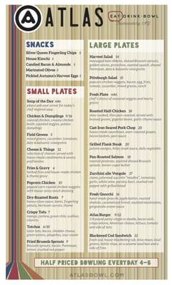 Menu photo 8 Atlas Bowl Trumansburg, NY