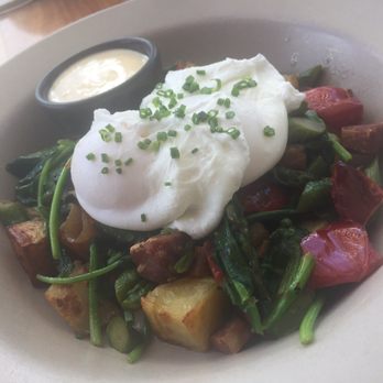 Johnston's Saltbox - Bacon hash - New American Near Me - San Carlos, California