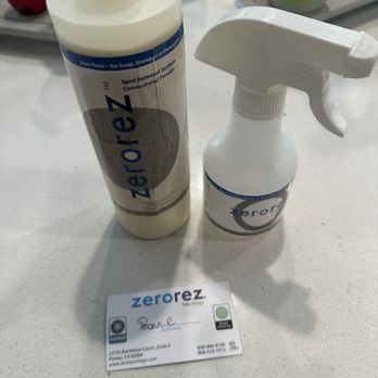 Zerorez San Diego - Cleaning solution they left for us to use on future stains. We've already used it and it works great! - Carpet Cleaning Near Me - Poway, California Zerorez San Diego - Cleaning solution they left for us to use on future stains. We've already used it and it works great! - Carpet Cleaning Near Me - Poway, California