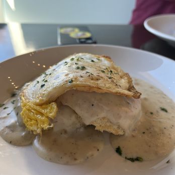 Big Bad Breakfast - Middletown - Biscuits and gravy with sausage gravy and an over hard egg - Breakfast & Brunch Near Me - Middletown, Kentucky