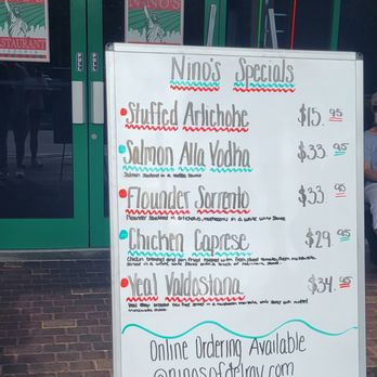 Nino's Italian Restaurant - Specials - Italian Near Me - Delray Beach, Florida Nino's Italian Restaurant - Specials - Italian Near Me - Delray Beach, Florida