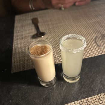 Labebe Prime - Complimentary dessert drinks Cinnamon Toast Crunch & Limoncello - Mediterranean Near Me - North Brunswick, New Jersey