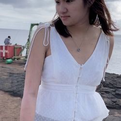 South Point Cliff Dive - My niece
