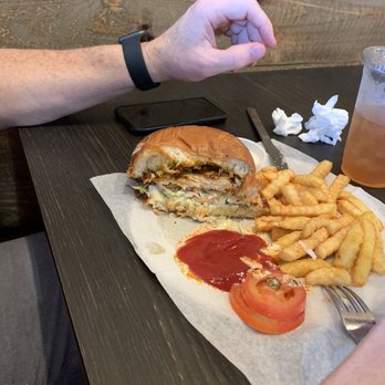 Angel Chicken Kitchen - Special of the day: Nashville hot chicken sandwich with fries - Chicken Shop Near Me - Dallas, Texas
