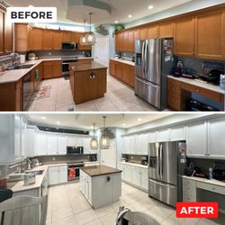 Ken Painting - Kitchen Cabinets Refinishing
