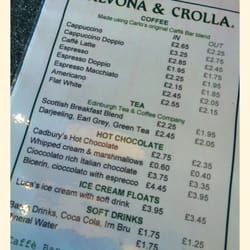 Valvona and Crolla Food Hall - Valvona menu