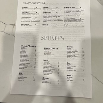 Napa Flats Bistro - Cocktail menu - French Near Me - College Station, Texas Napa Flats Bistro - Cocktail menu - French Near Me - College Station, Texas