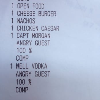 Gaspar's Grotto - My receipt telling me how angry I was from this last trip to Gaspars Grotto - Bars Near Me - Tampa, Florida