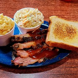 Brother's BBQ - BBQ Brisket Plate with Cole Slaw and Mac & Cheese