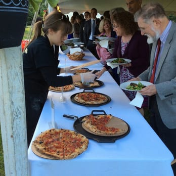River House Pizza - The serving line at backyard wedding. - Pizza Near Me - Ellicott City, Maryland River House Pizza - The serving line at backyard wedding. - Pizza Near Me - Ellicott City, Maryland