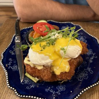 Queens Breakfast Cocktails - Special: Fried Pork Eggs Benedict - Cocktail Bars Near Me - Calgary, Alberta Queens Breakfast Cocktails - Special: Fried Pork Eggs Benedict - Cocktail Bars Near Me - Calgary, Alberta