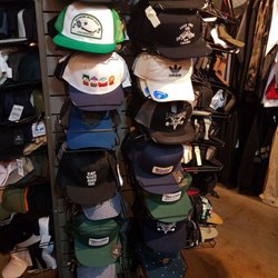 Hat shopping with my bf's boys while he's home sick
