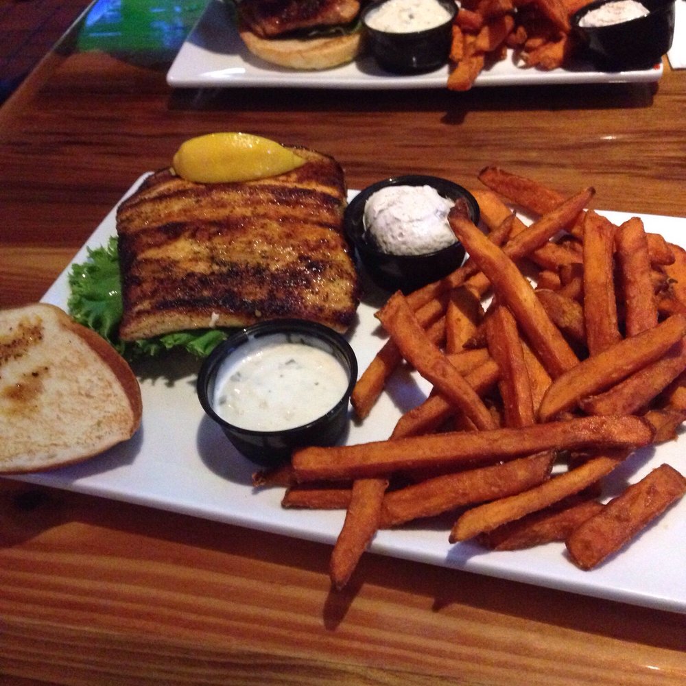 Miller's Ale House - Mahi Mahi blacken fish sandwich - Sports Bars Near Me - Paramus, New Jersey