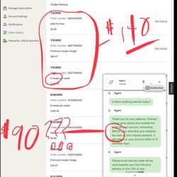Factor 75 - Paid for 6 meals at $140. Reimbursed $90 even though he said he'd reimburse the full,order.