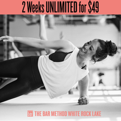 The Bar Method Dallas - White Rock Lake - New Clients get 2 weeks for only $49!