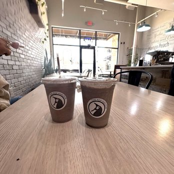 The Pop Parlour - Pink panther milk shake on the left. cookies and cream milk shake on the right. - Ice Cream & Frozen Yogurt Near Me - Frisco, Texas The Pop Parlour - Pink panther milk shake on the left. cookies and cream milk shake on the right. - Ice Cream & Frozen Yogurt Near Me - Frisco, Texas