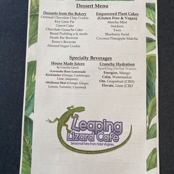 Leaping Lizard Cafe - Dinner Menu - Cafes Near Me - Virginia Beach, Virginia Leaping Lizard Cafe - Dinner Menu - Cafes Near Me - Virginia Beach, Virginia