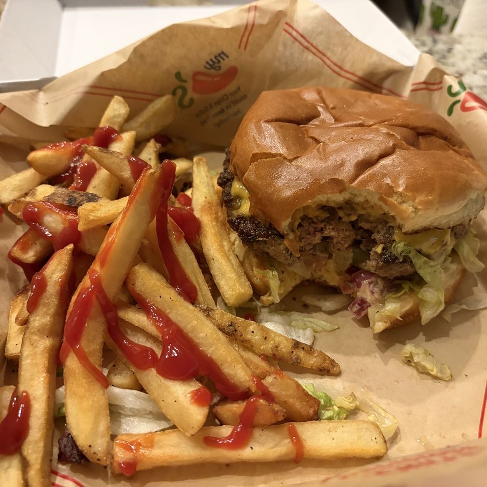 Chili's - Double Big Smasher Burger with fries - American Near Me - Orange City, Florida