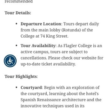 Flagler College Tour - Landmarks & Historical Buildings Near Me - St. Augustine, Florida