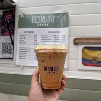 Desnudo Coffee - Iced miso brown sugar latte - Coffee Roasteries Near Me - Austin, Texas