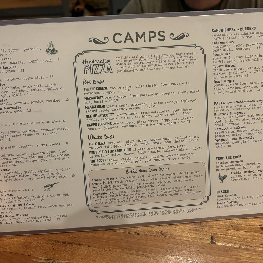 Camps Kitchen & Bar - Menu - Gastropubs Near Me - Marietta, Georgia Camps Kitchen & Bar - Menu - Gastropubs Near Me - Marietta, Georgia