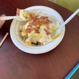 Everything in a bowl with bacon Everything in a bowl with bacon