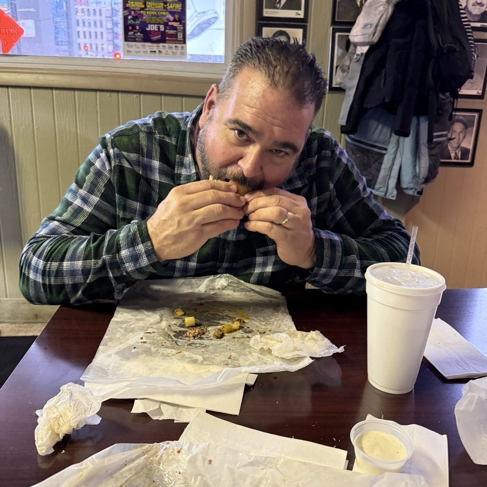 Mr. Beef - Polishing of "The Bear" Dipped Italian Beef Sandwich, Sweet Peppers , Hot Peppers (Giardiniera) Mozzarella Sticks and a soda. - Fast Food Near Me - Chicago, Illinois