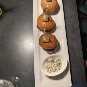 Rox City Grill - Hotel Baker - 3 Sliders  - Mini Tenderloin Burgers. - Lounges Near Me - Saint Charles, Illinois