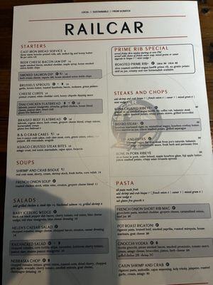 Menu photo 2 Railcar Modern American Kitchen Omaha, NE