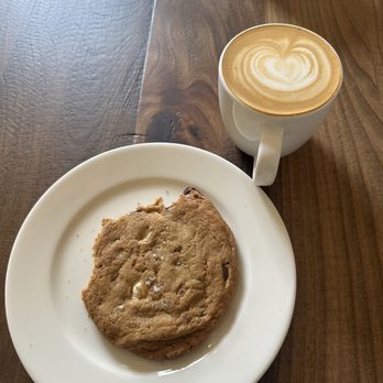 Mill Valley Depot Cafe And Bookstore - White chocolate chip cookie and lavender latte - Cafes Near Me - Mill Valley, California Mill Valley Depot Cafe And Bookstore - White chocolate chip cookie and lavender latte - Cafes Near Me - Mill Valley, California