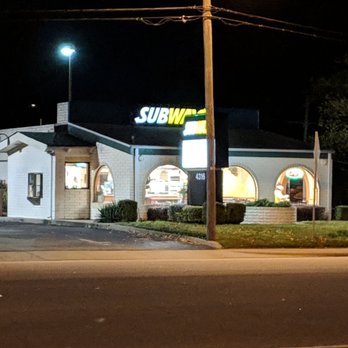 Subway - a subway restaurant at night - Sandwiches Near Me - Chesapeake, Virginia