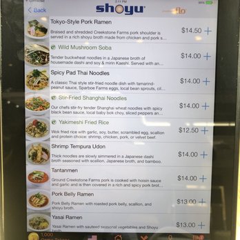 Shoyu - MENU - Japanese Near Me - Saint Paul, Minnesota