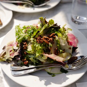 RH Rooftop Restaurant at RH Oak Brook - SHAVED VEGETABLES Baby Greens, Pecans, Cider Vinaigrette - Very fresh and light - Breakfast & Brunch Near Me - Oak Brook, Illinois RH Rooftop Restaurant at RH Oak Brook - SHAVED VEGETABLES Baby Greens, Pecans, Cider Vinaigrette - Very fresh and light - Breakfast & Brunch Near Me - Oak Brook, Illinois