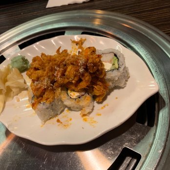 Takumi Restaurant - New Orleans Roll topped with crawfish. - Sushi Bars Near Me - Albuquerque, New Mexico