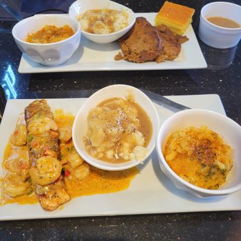 The Hatch - Cajun salmon & shrimp with mashed potatoes &gravy ,Mac & cheese
Meatloaf with the same sides"Amazing" - Southern Near Me - Roanoke, Virginia The Hatch - Cajun salmon & shrimp with mashed potatoes &gravy ,Mac & cheese
Meatloaf with the same sides"Amazing" - Southern Near Me - Roanoke, Virginia