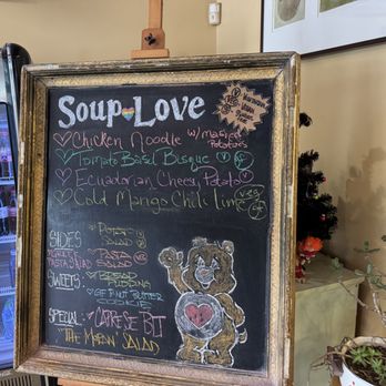 Tanya's Soup Kitchen - After the regular menu is the "Soup Love" board with the specials. Great touch! - Soup Near Me - Wichita, Kansas Tanya's Soup Kitchen - After the regular menu is the "Soup Love" board with the specials. Great touch! - Soup Near Me - Wichita, Kansas