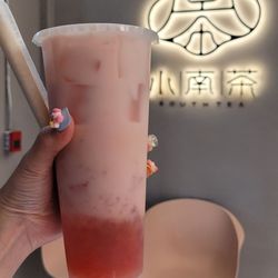 South Tea - Iced fresh watermelon coconut milk (before mixed)